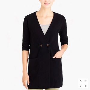 J. Crew Mercantile Oversized Black Cardigan